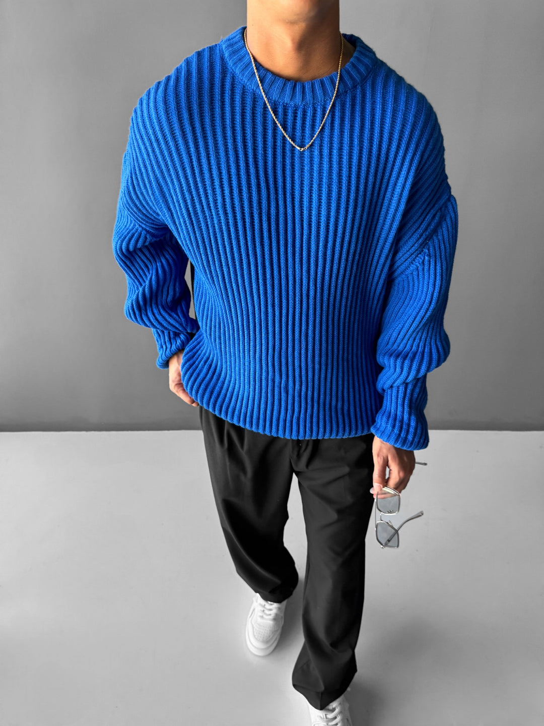 Oversize Heavy Knit Sweater - Saks