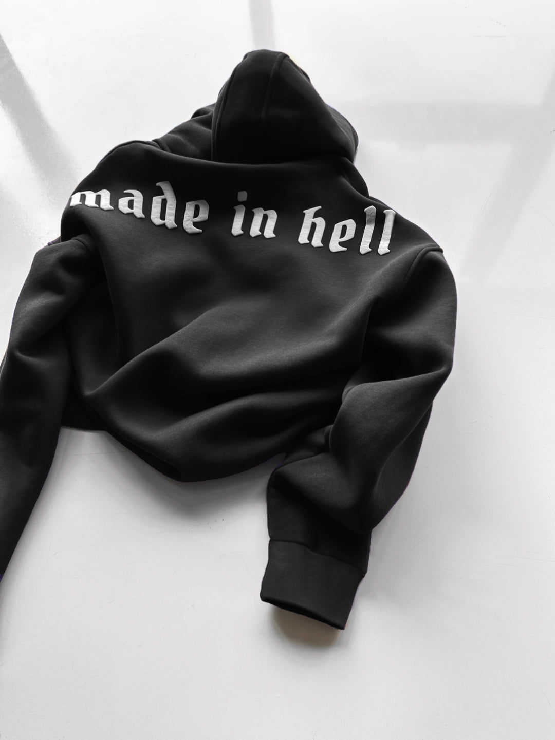 Oversize Made in Hell Hoodie - Black