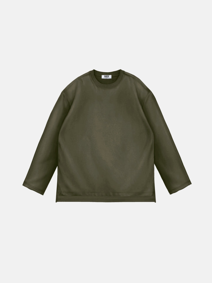 Loose Fit Basic Sweater - Khaki