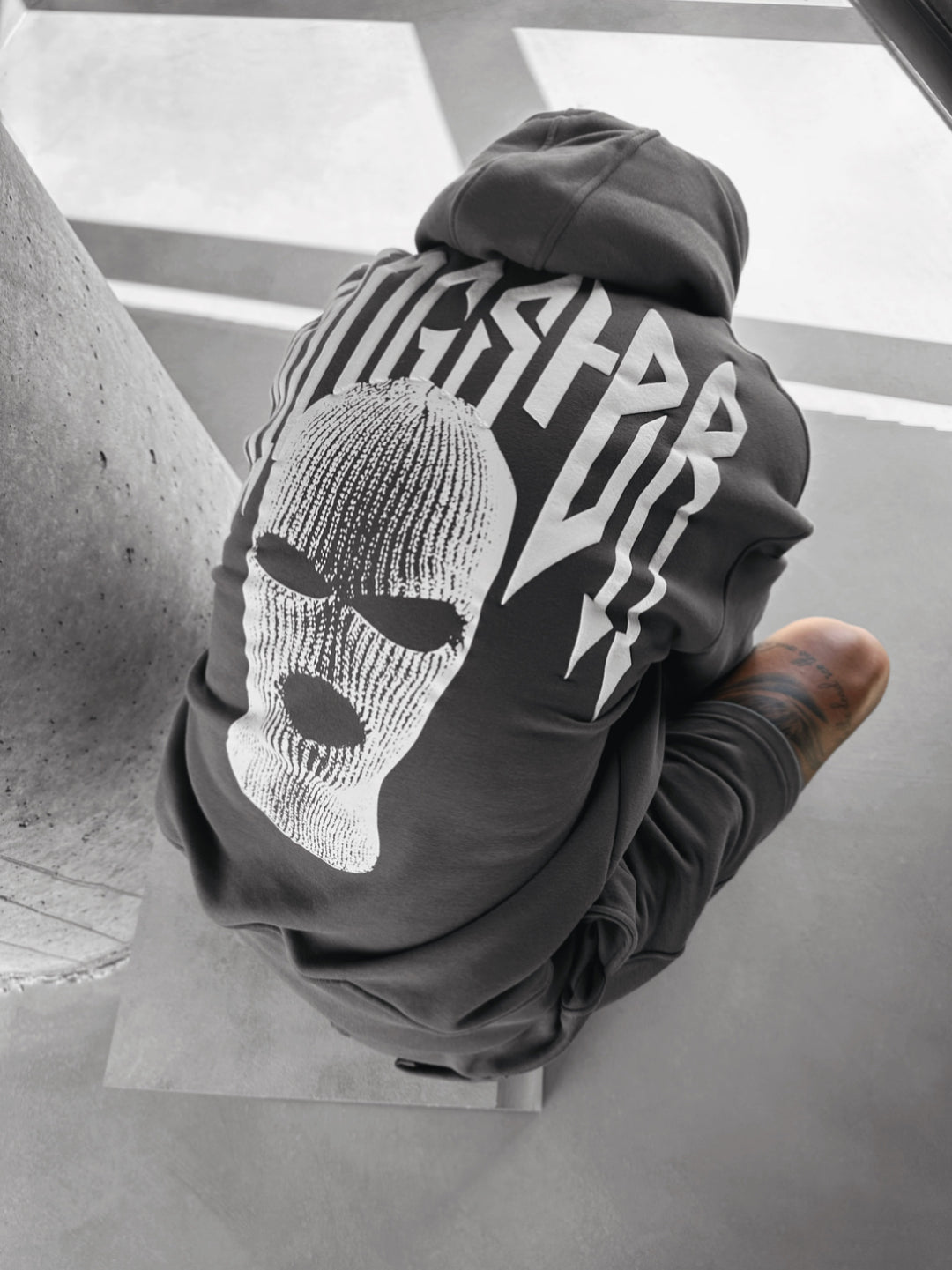 Oversize Gangster Hoodie - Anthracite