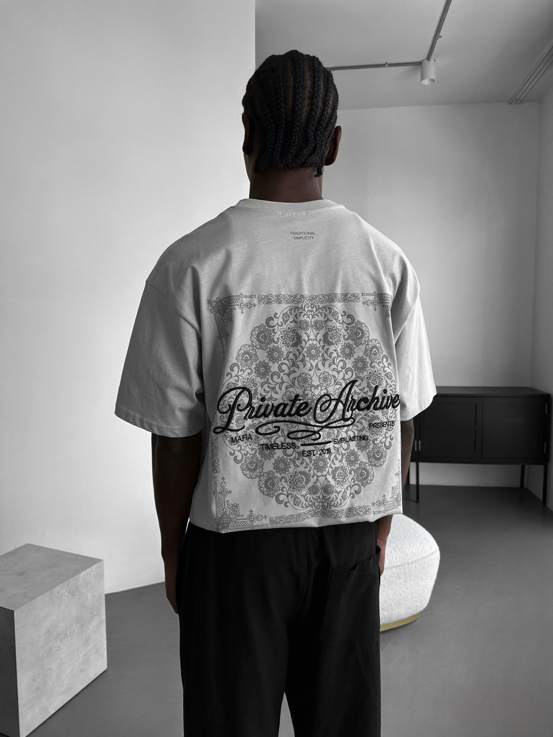 Oversize Private Archive T-Shirt - Grey
