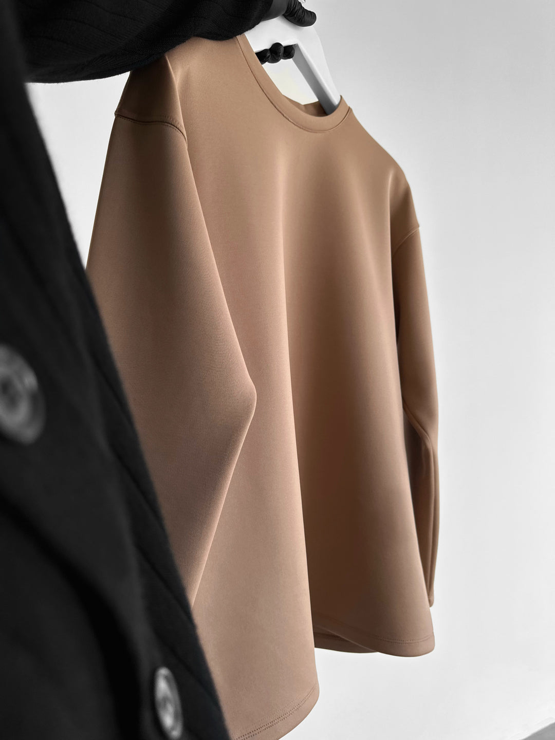 Oversize Diver Sweatshirt - Beige