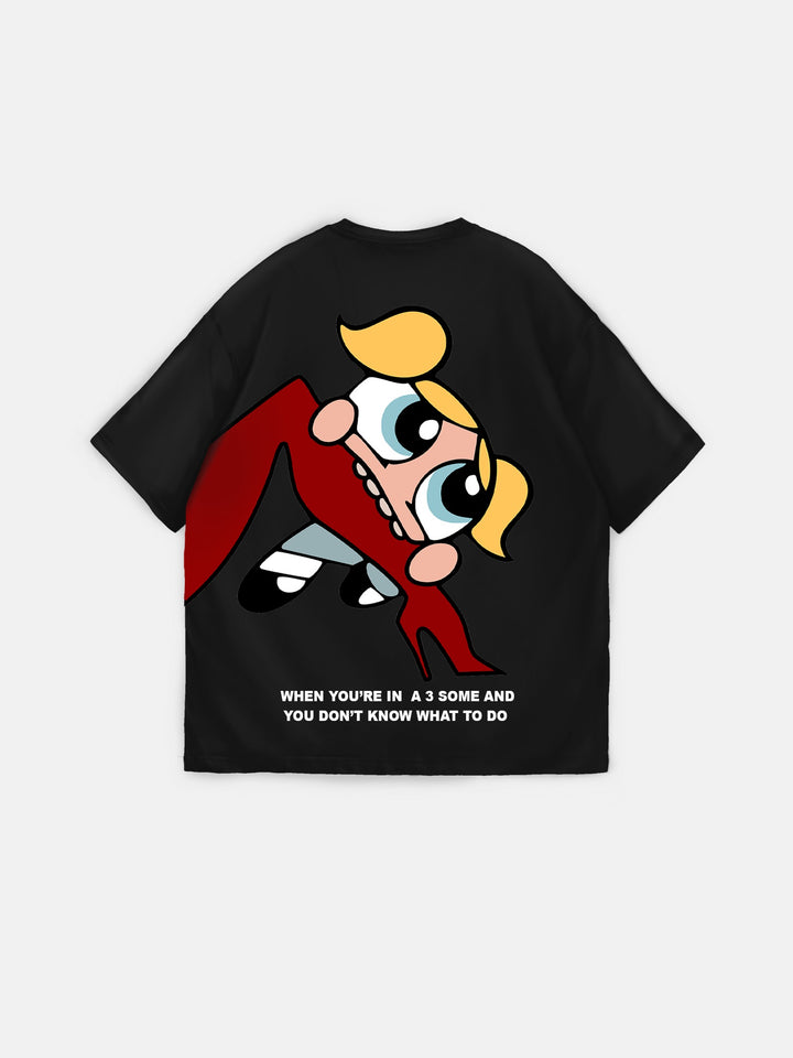 Oversize Comic T-Shirt - Black