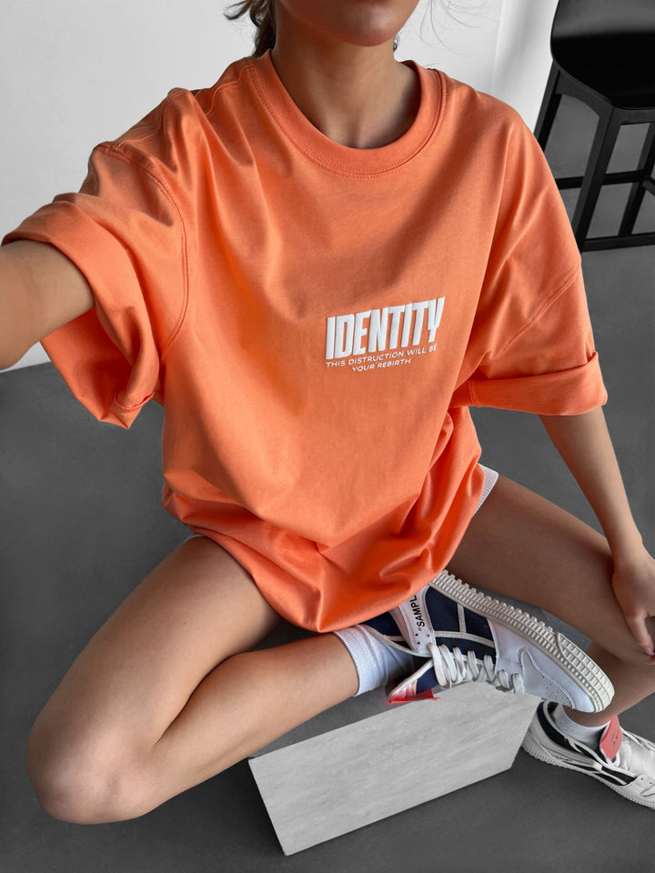 Oversize Identity T-shirt - Orange