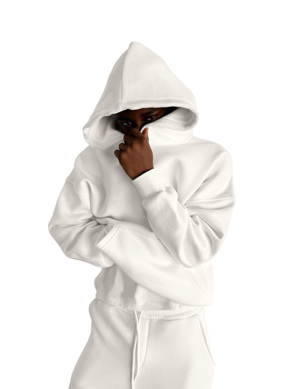 Oversize Basic Hoodie - White