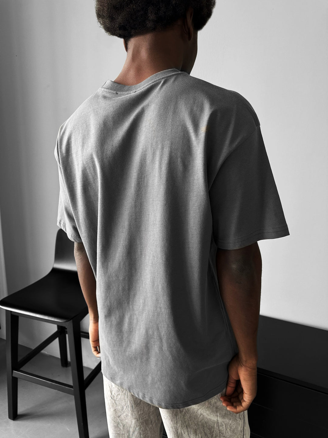 Oversize Basic T-Shirt - Anthracite
