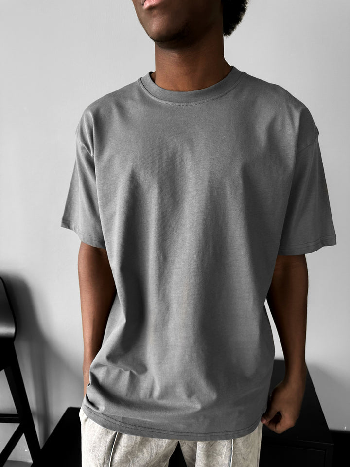 Oversize Basic T-Shirt - Anthracite