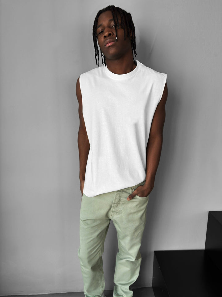 Oversize Basic Tanktop - Ecru