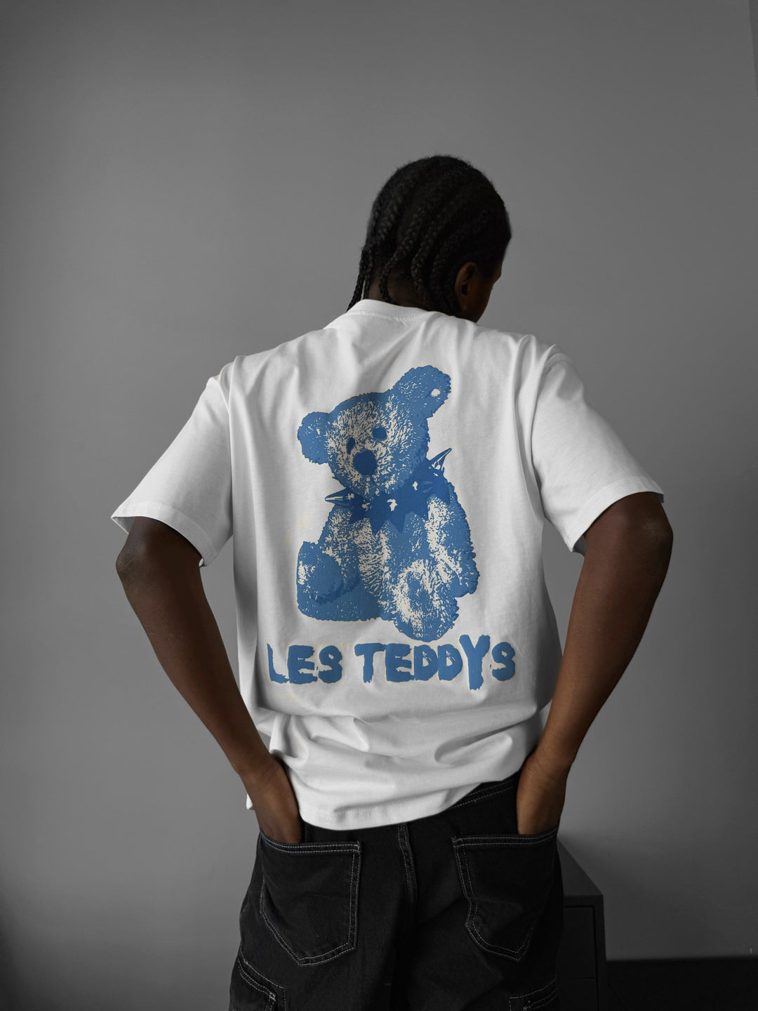 Oversize 'Les Teddys' T-Shirt - Ecru