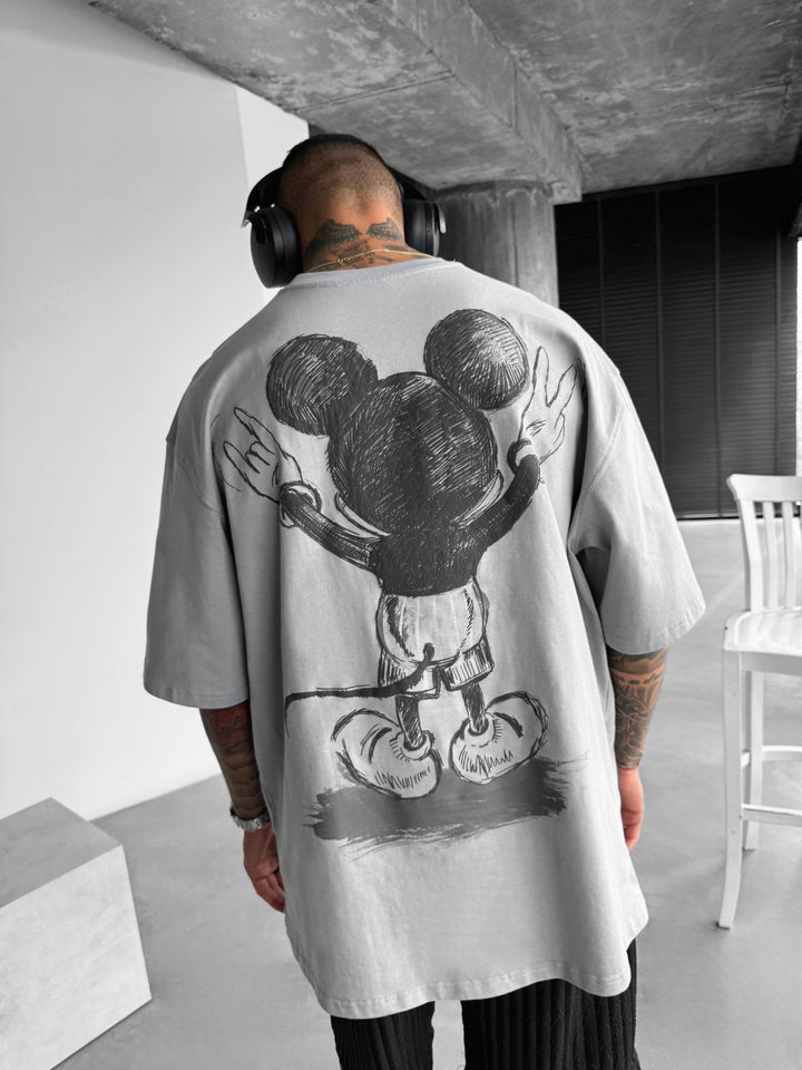 Oversize Mouse T-shirt - Grey