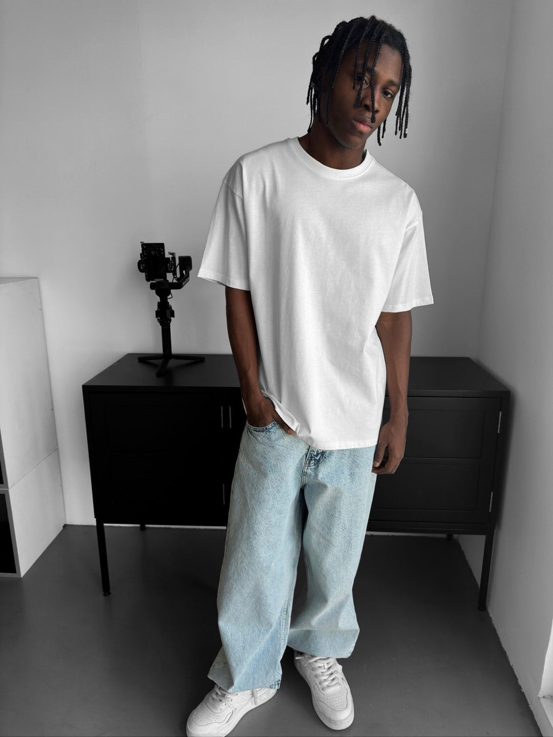 Oversize Basic T-Shirt - Ecru