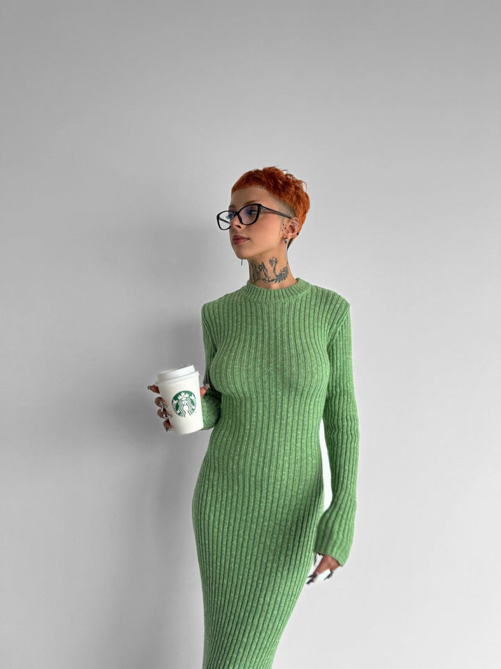 Maxi Knit Dress - Green