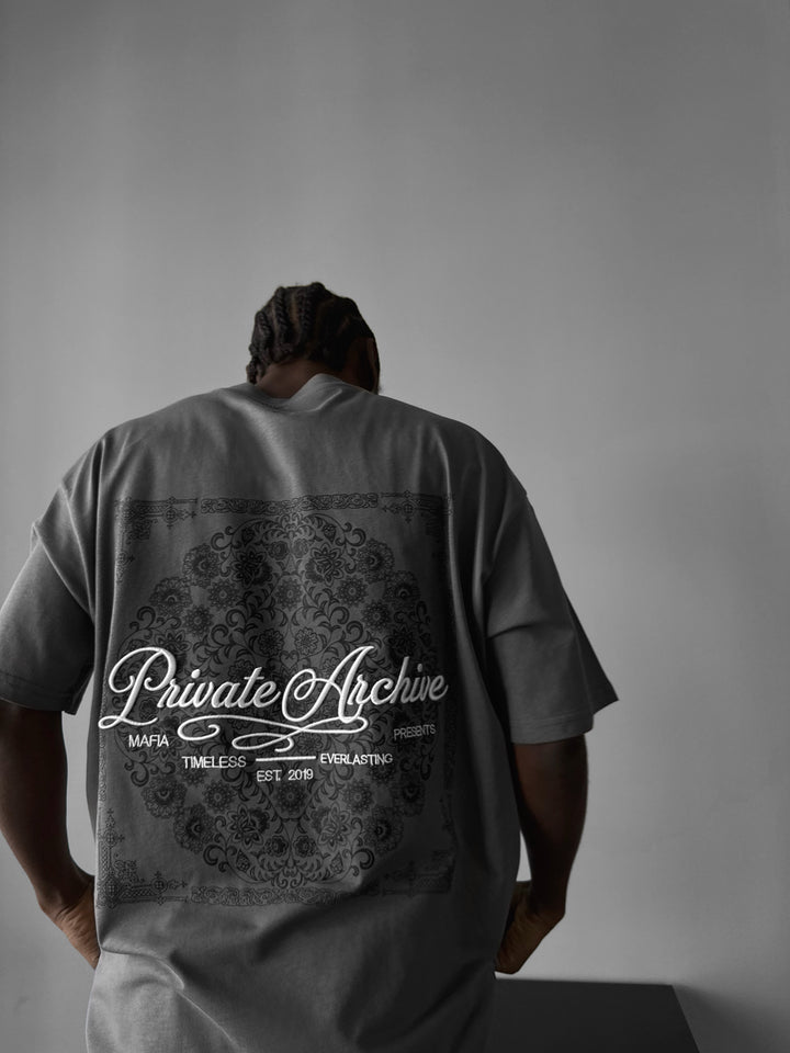 Oversize Private Archive T-Shirt - Anthracite