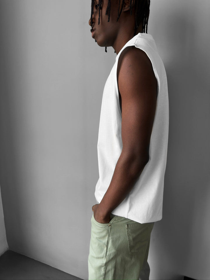 Oversize Basic Tanktop - Ecru