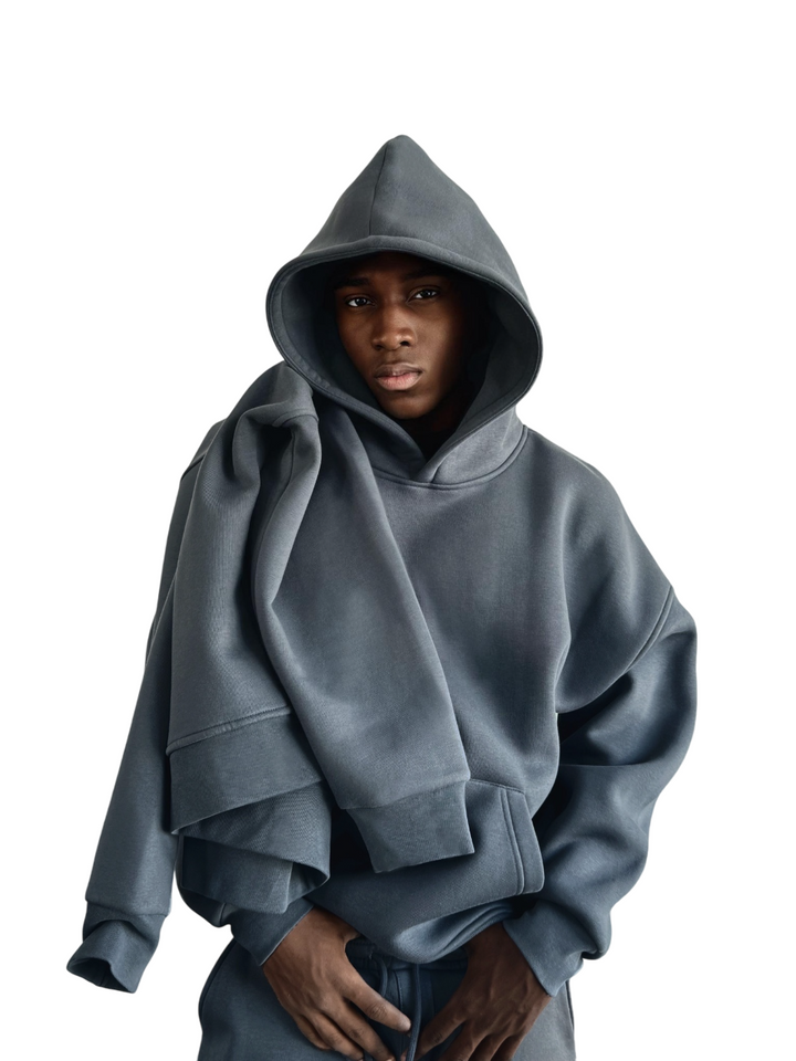 Oversize Basic Hoodie - Stormy Weather