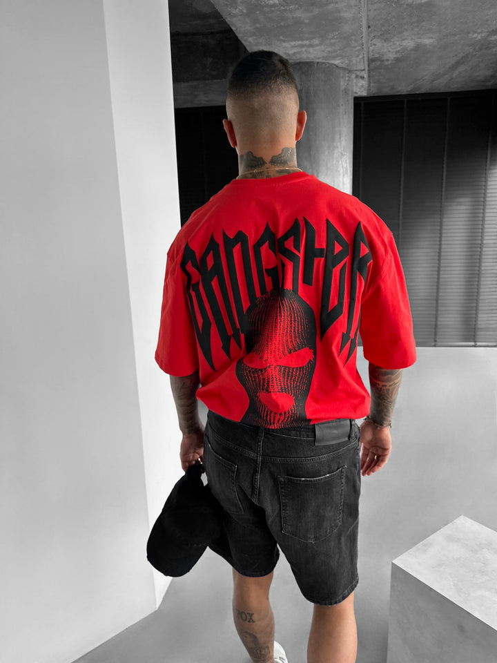 Oversize Gangster T-shirt - Red
