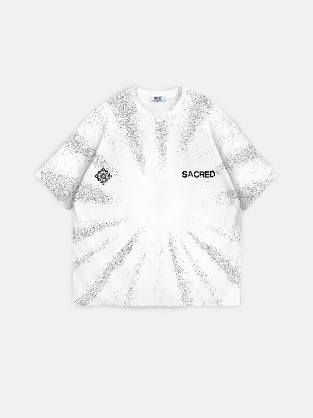 Oversize 'Sacred' T-Shirt - Ecru