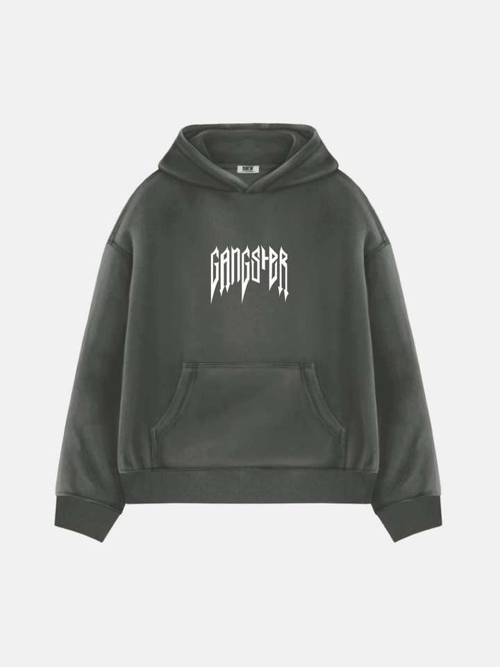 Oversize Gangster Hoodie - Anthracite