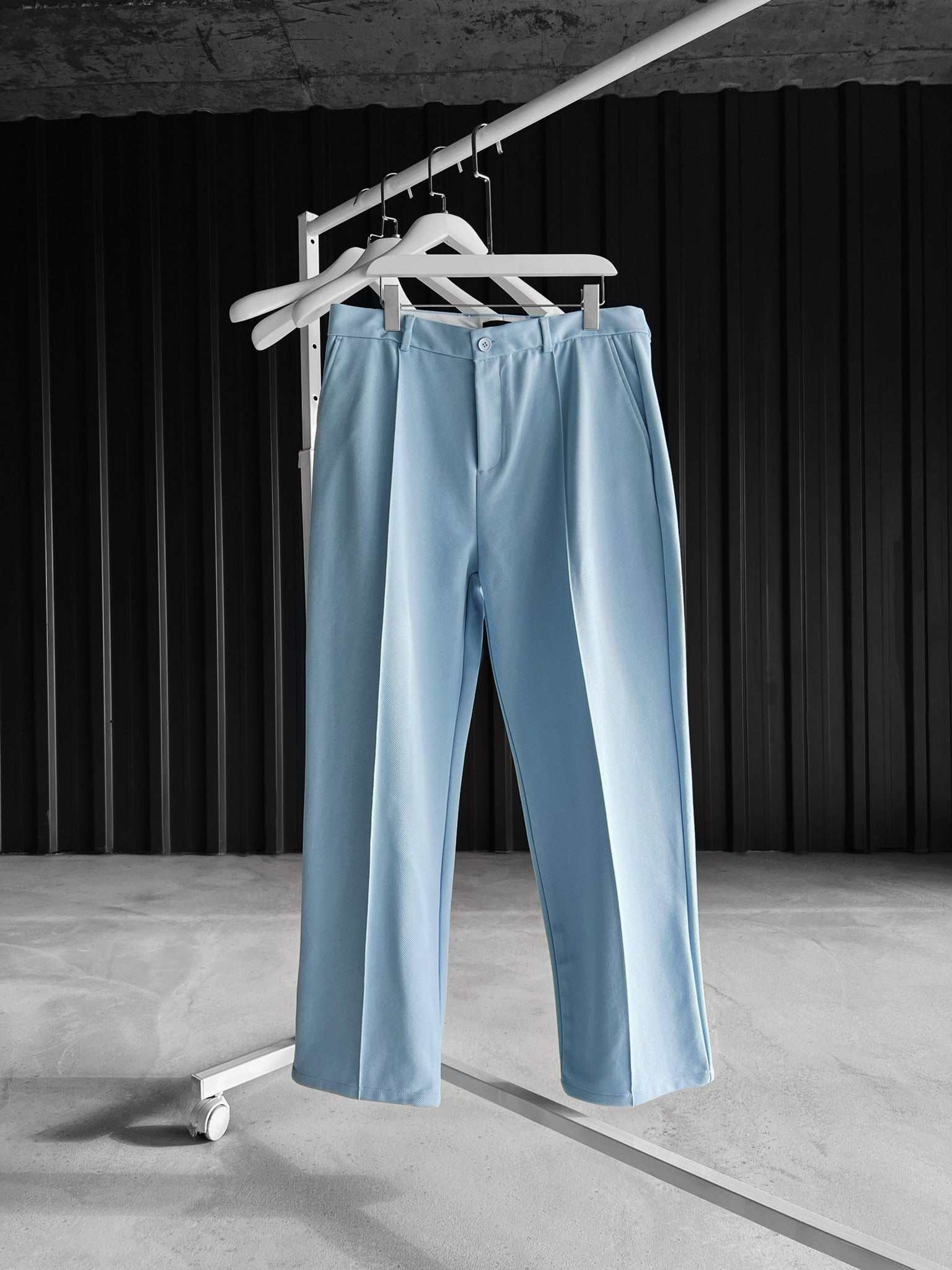 Comfort - Fit Kleidermafia Stoffhose – mit Blue Falte