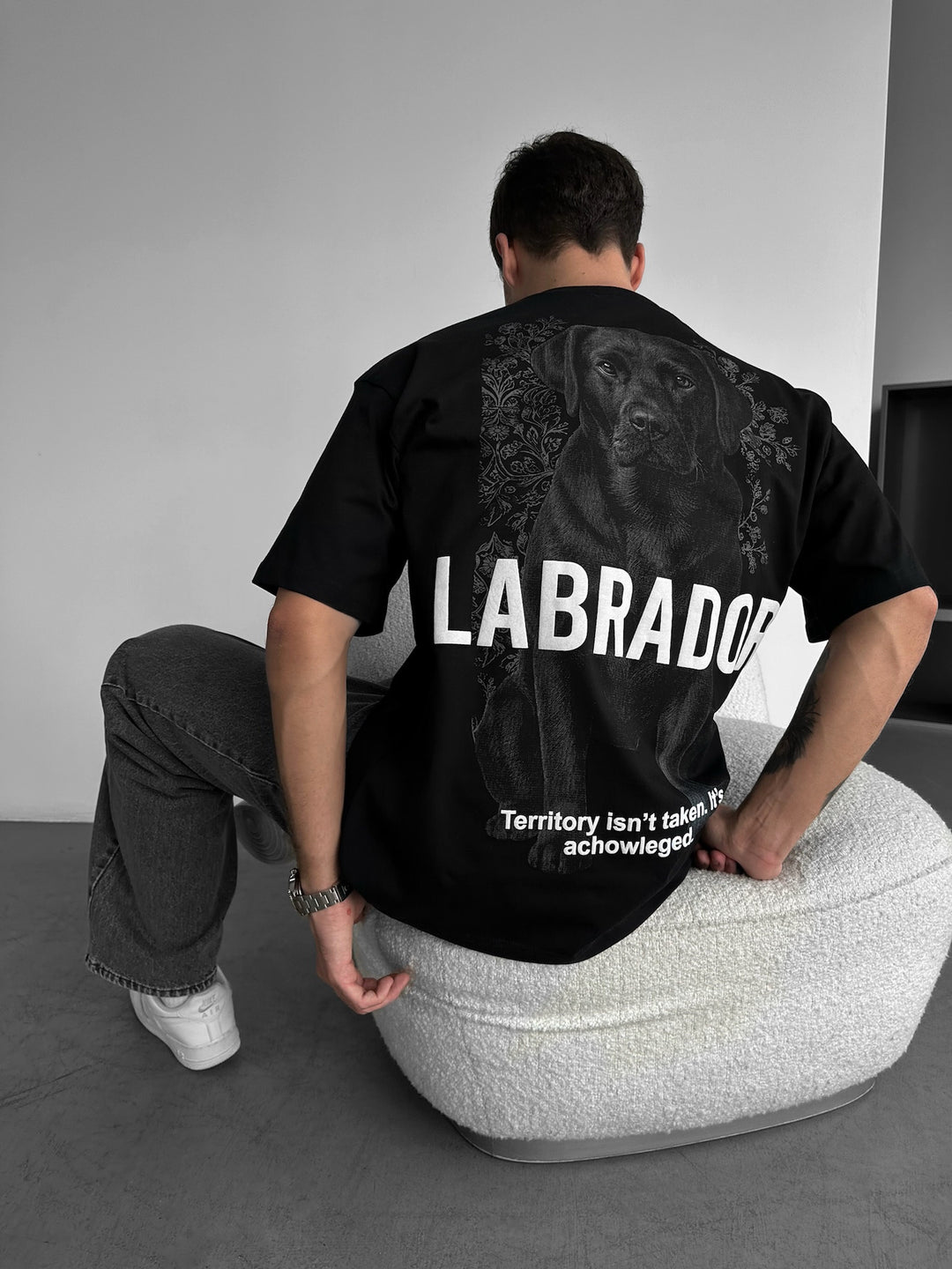 Oversize Labrador T-shirt - Black