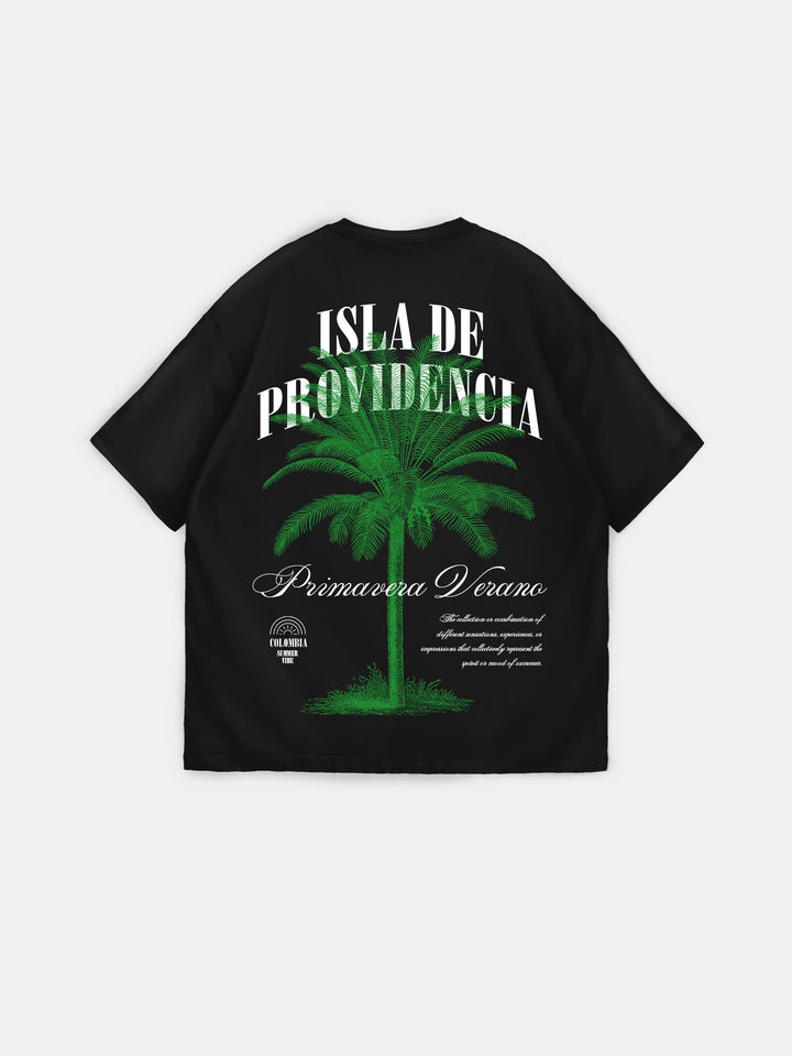 Oversize Isla de Providencia T-Shirt - Black