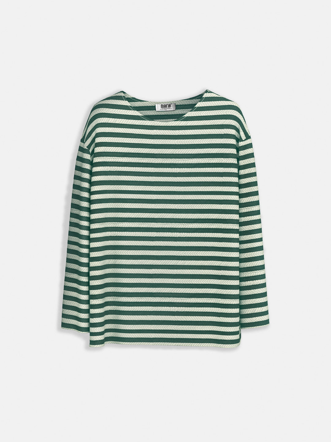 Regular Fit Thin Striped Sweater - Green