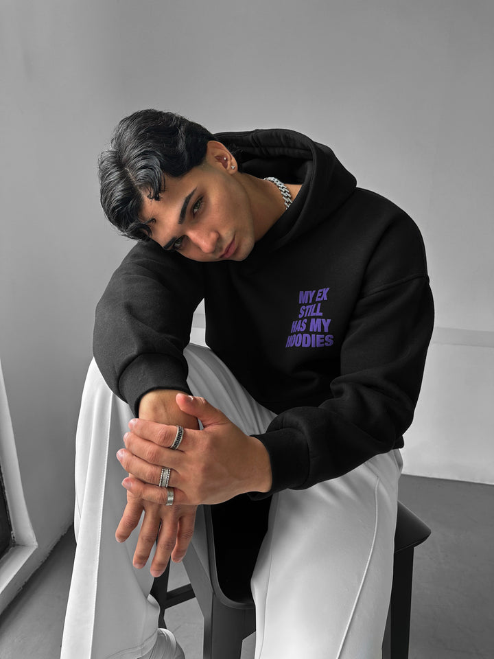 Oversize EX Part II Hoodie - Black and Purple