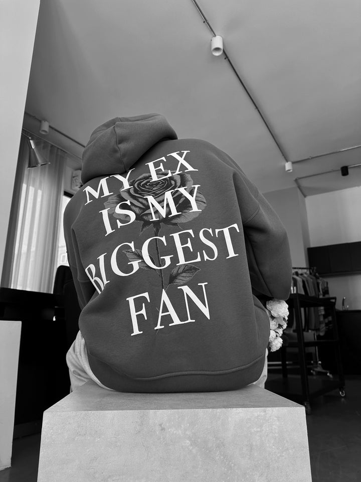 Oversize “EX” Hoodie - Anthracite