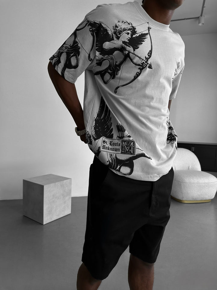 Oversize Guardian Angels T-Shirt - Grey