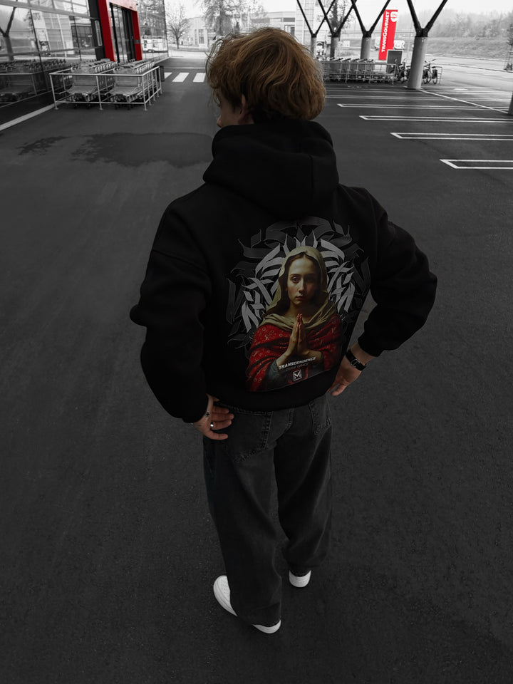 Oversize ‘Transcendence’ Hoodie - Black