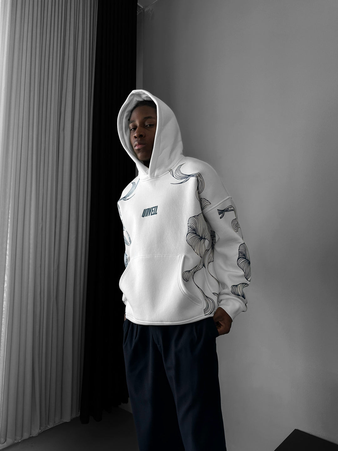Oversize Unveil Hoodie - Ecru