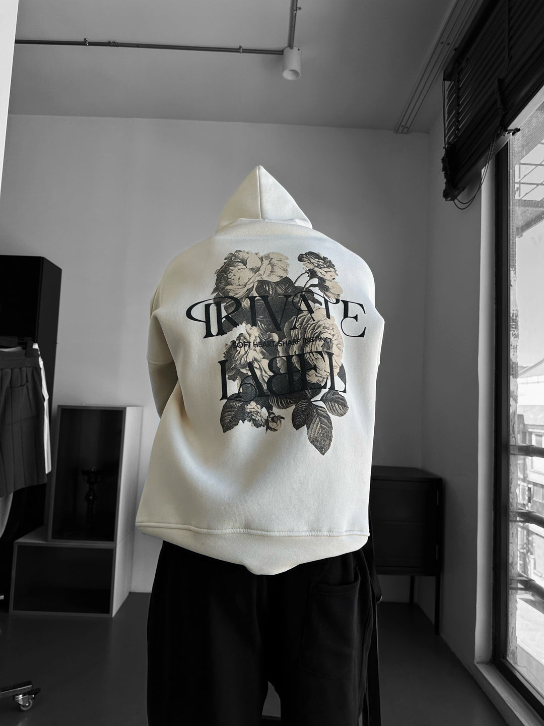 Oversize Private Label Hoodie - Beige