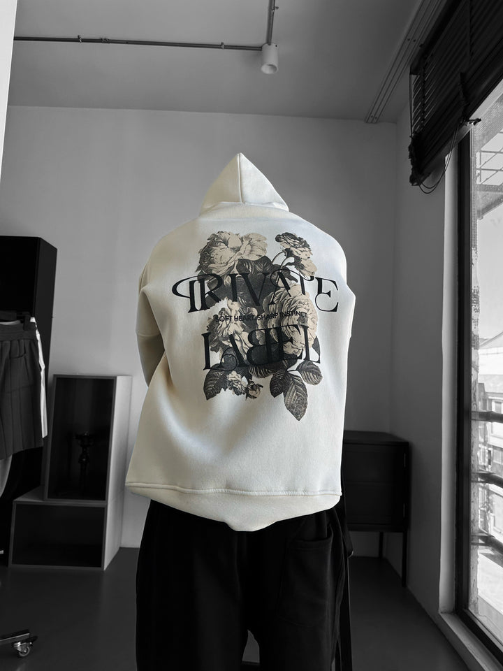 Oversize Private Label Hoodie - Beige