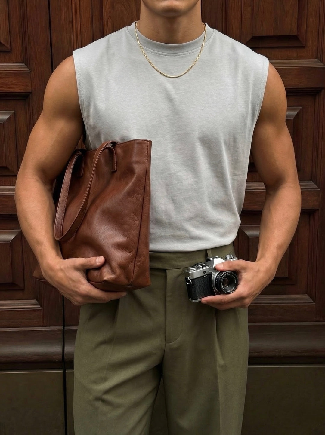 Oversize Basic Tanktop - Grey