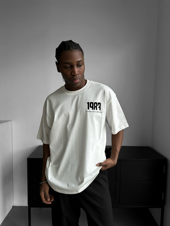 Oversize 1983 T-shirt - Ecru