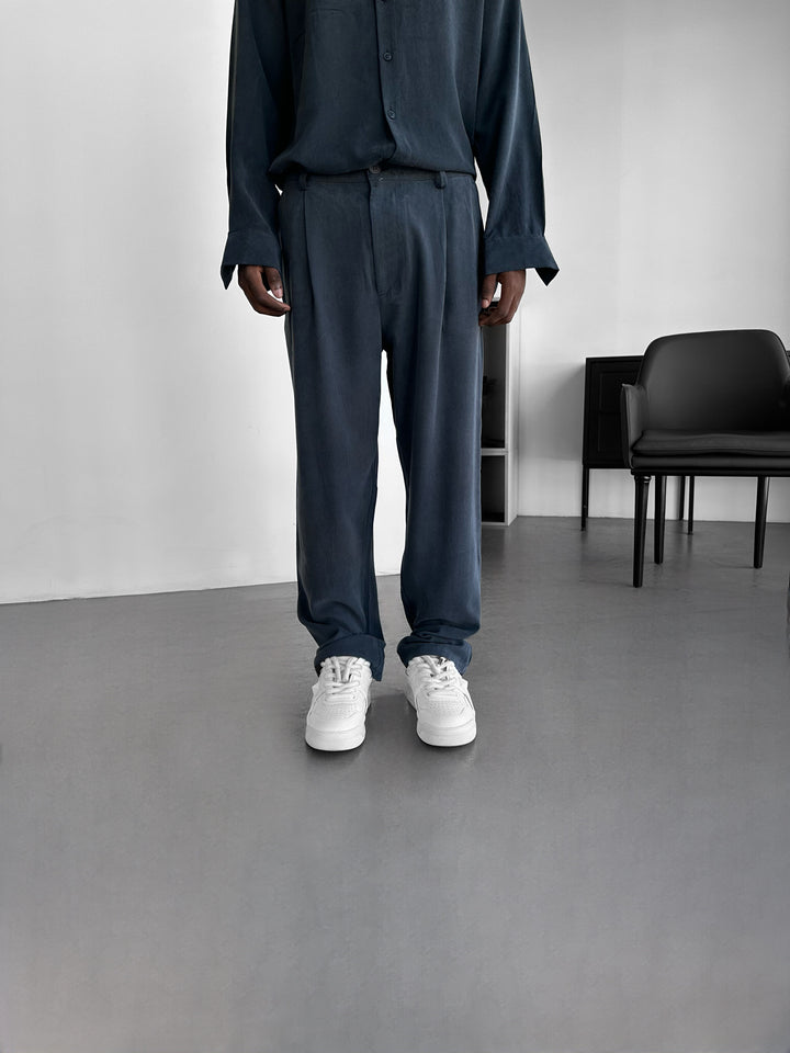 Baggy Tencel Trousers - Black