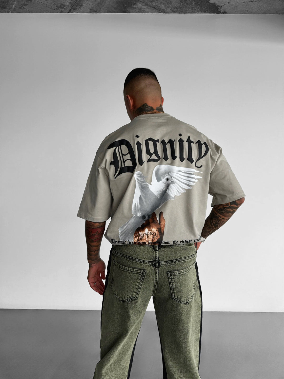 Oversize Dignity T-shirt - Stone