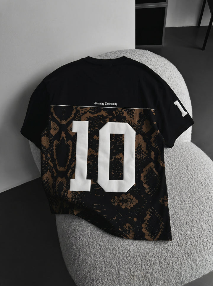 Oversize Brooklyn T-shirt - Black and Brown
