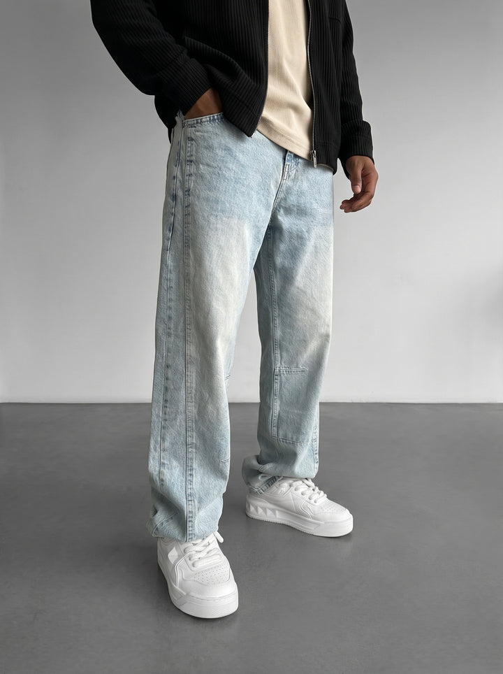 Relax Fit Line Jeans - Light Blue