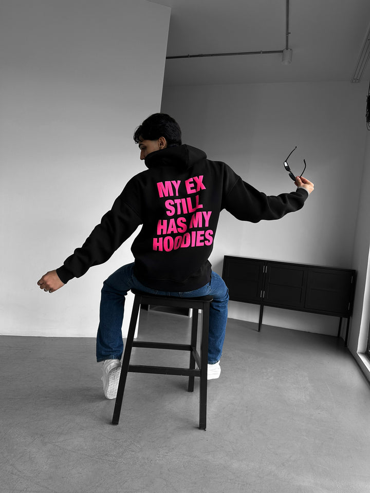 Oversize EX Part II Hoodie - Black and Lila