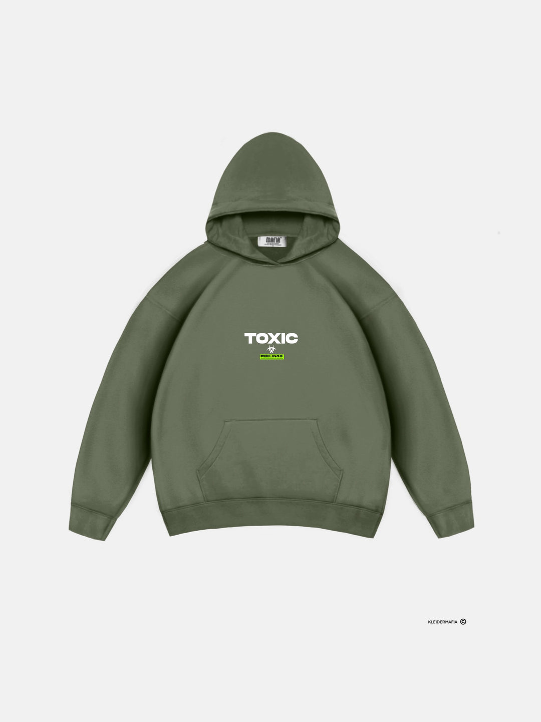 Oversize Toxic Hoodie - Four Leaf Clover