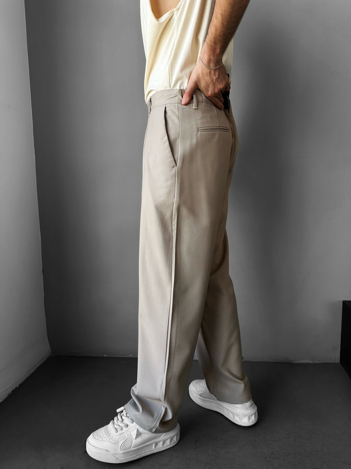 Oversize Tailored Suit - Beige