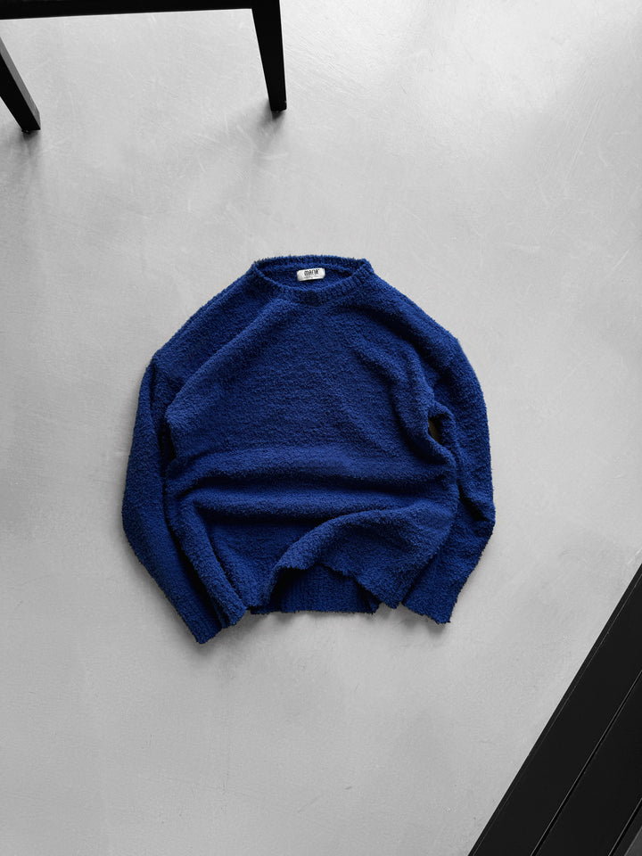 Oversize Plush Pullover - Captain Blue