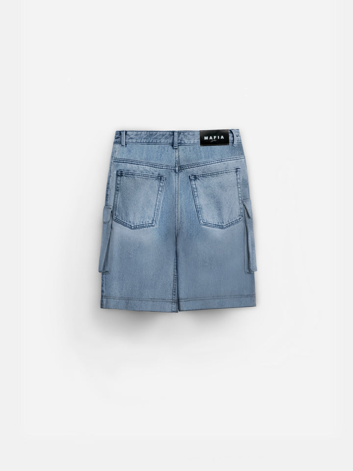 Baggy Cargo Shorts - Blue