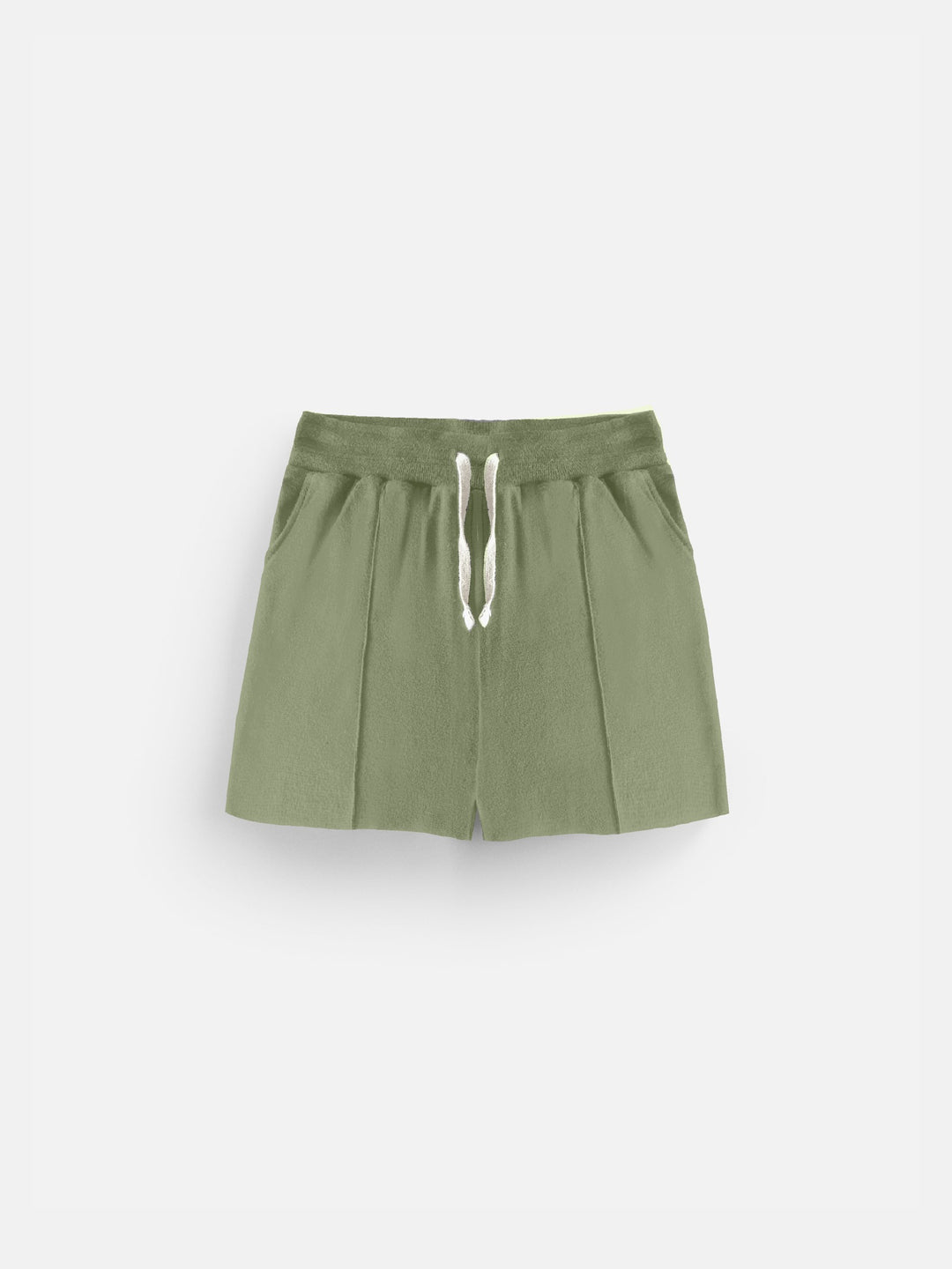 Loose Fit Seam Shorts - Moss