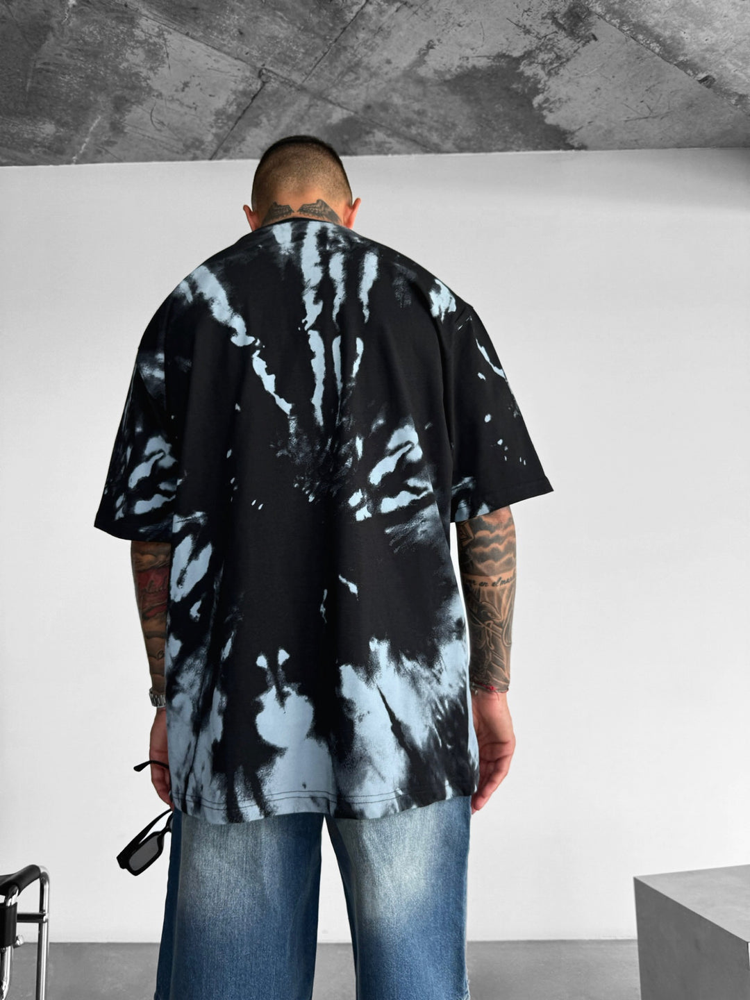 Oversize Experimental T-shirt - Black and Grey