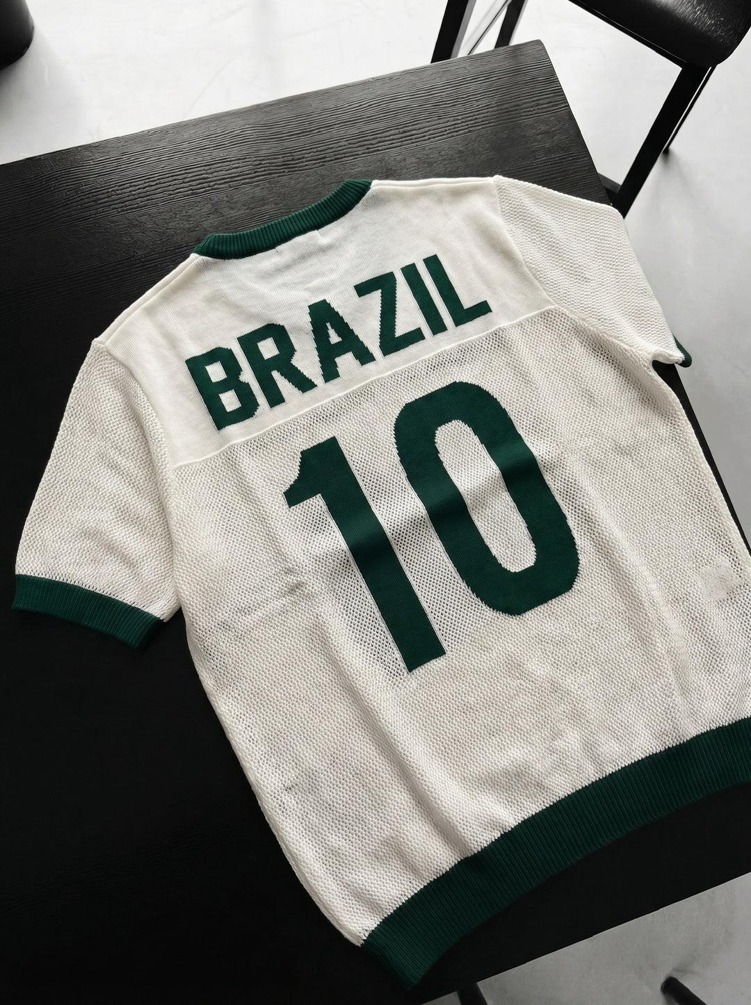 Oversize Brazil Knit T-shirt - White