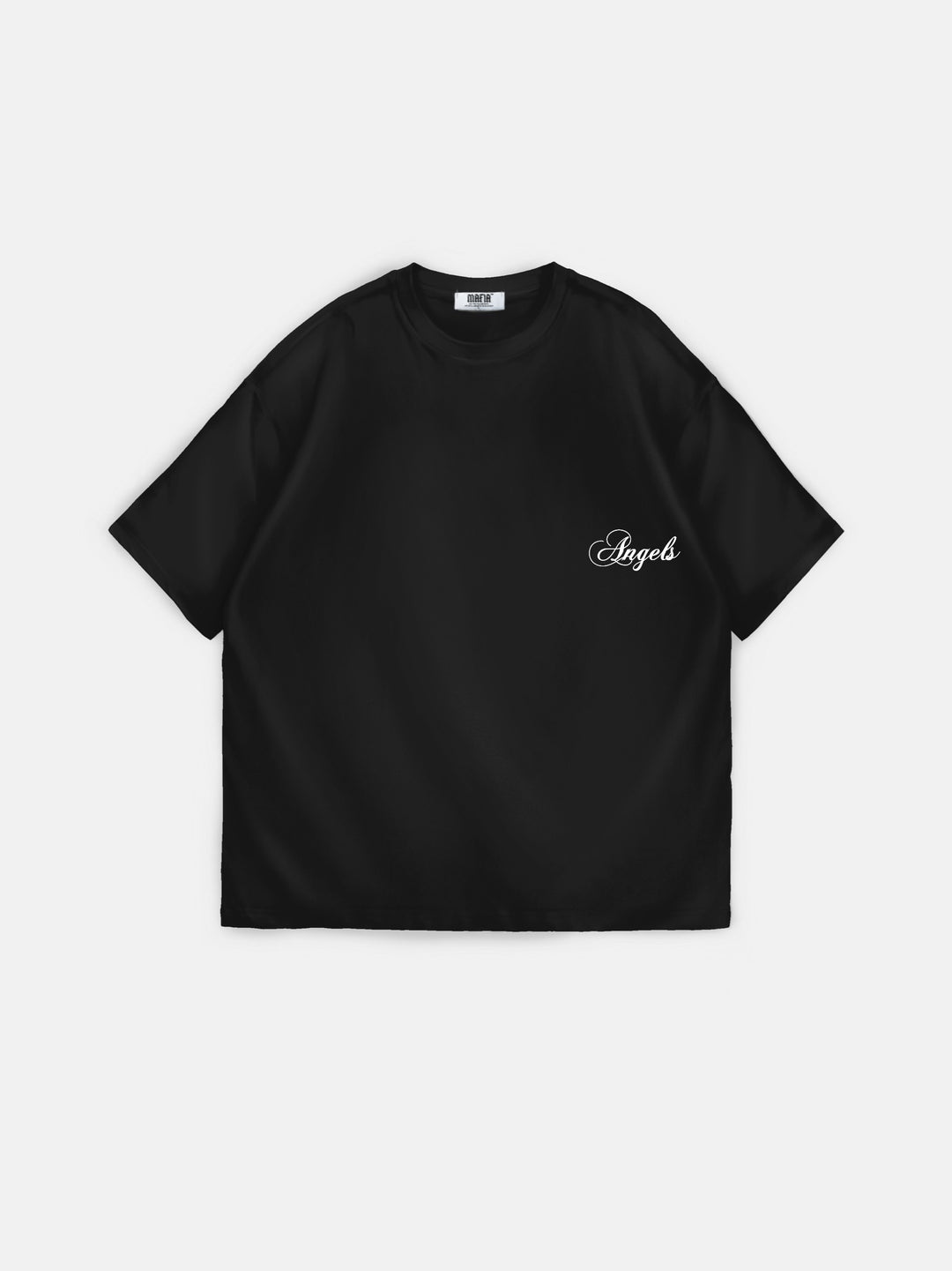 Oversize Reverse Angels T-Shirt - Black