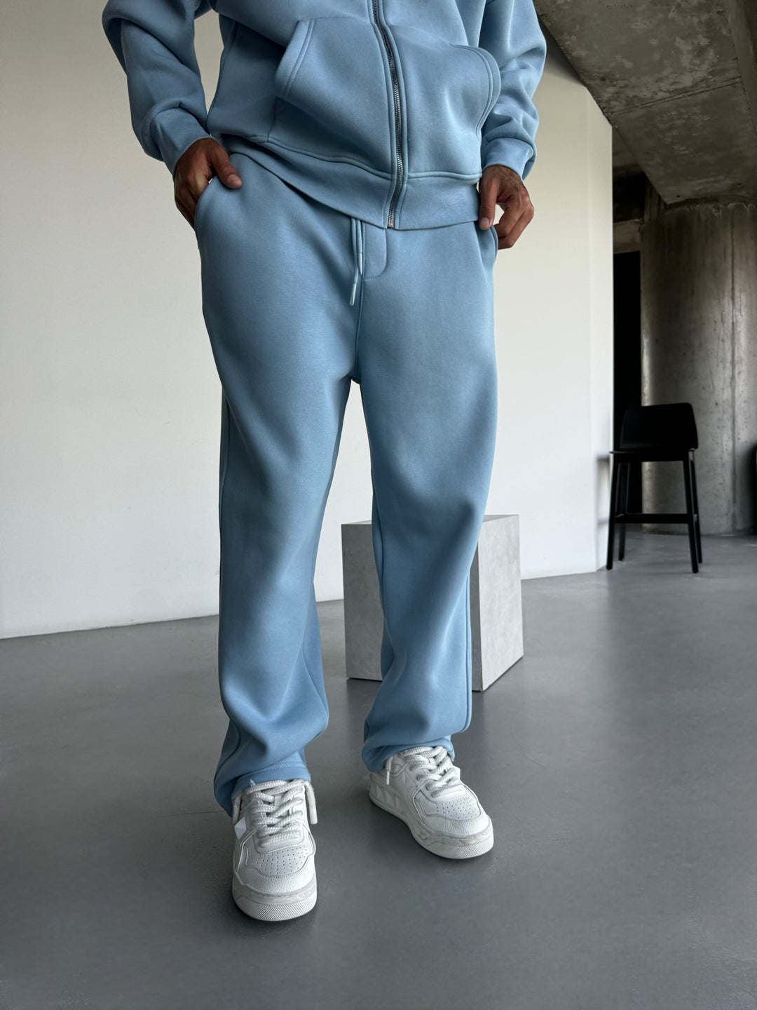 Basic Trousers - Faded Denim