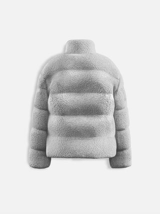 Oversize Plush Jacket - Grey